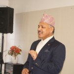 H.E Ambassador Dr. Arjun Kumar Karki addressing students at Nepali Pathsala U.S on Feb 06, 2016